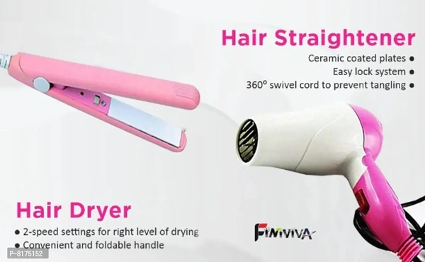 Mini straightener and 1000w combo pers