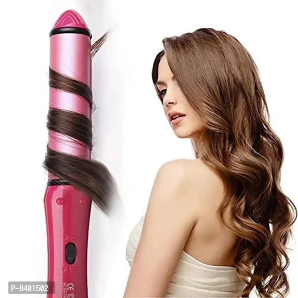 Professional 2 in 1 Electrical Hair Straightener and Curler for Women