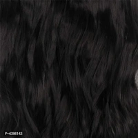 6Pcs 14 Clips 24-26 Inch Curly/Wavy Full Head Clip In On Hair Extensions Women Lady Hairpiece (Black)