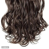 6Pcs 14 Clips 24-26 Inch Curly/Wavy Full Head Clip In On Hair Extensions Women Lady Hairpiece (Black)