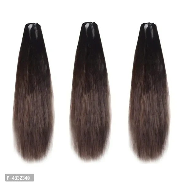 Set of 3, 24Inchs Brown Hair Parandi for Wedding Accessories