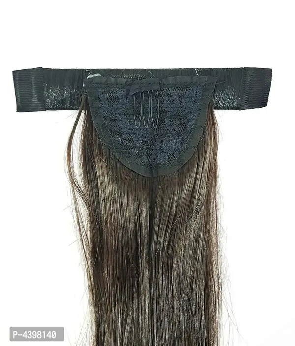 Around Wrap Ponytail Hair Extensions For Girls And Women For Casual And All Function Wear, Brown, Pack Of 1