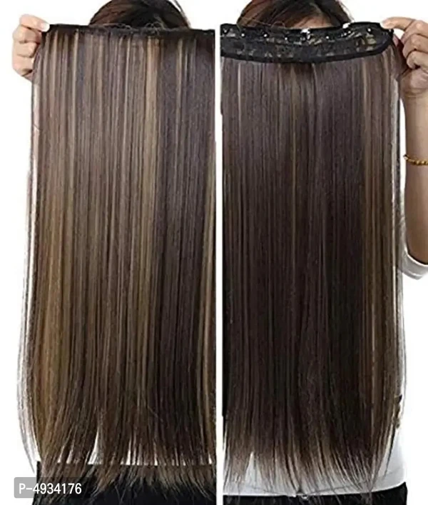 Professional Straight Hair Extension (Brown Highlight)