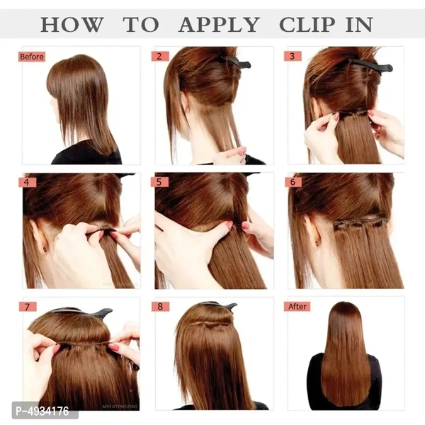 Professional Straight Hair Extension (Brown Highlight)