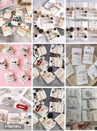 03 Pcs Korea Sweet Pearl Metal Women Fashi