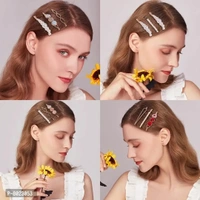 03 Pcs Korea Sweet Pearl Metal Women Fashi