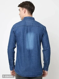 Fancy Denim Shirt For Men - S