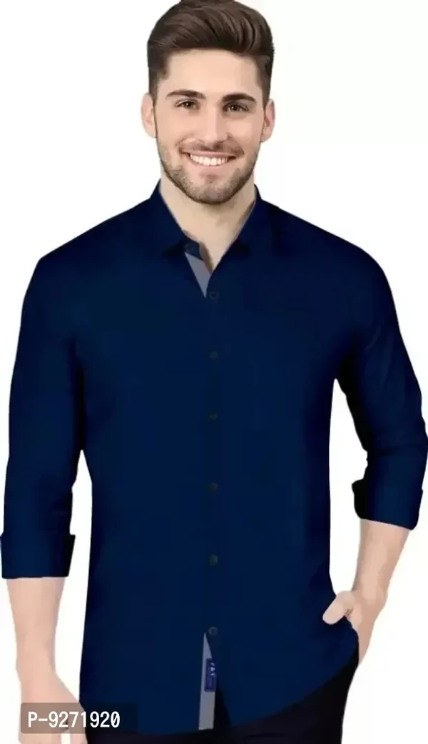 Classic Cotton Solid Casual Shirts for Men - L