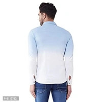 GRITSTONES Men's Cotton Blend Full Sleeve Shirt | Stylish Printed Casual Wear Shirt for Mens - L