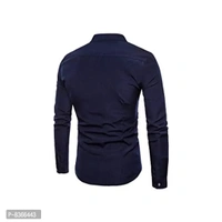 Blue dove Men's Cotton Casual Shirt Full Sleeves - Blue, M