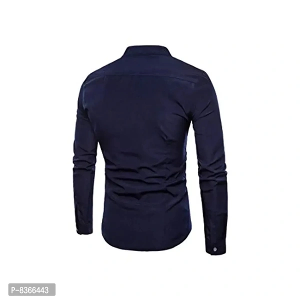 Blue dove Men's Cotton Casual Shirt Full Sleeves - Blue, M