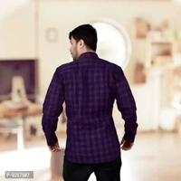 Marc Laurent Check Shirt Full Sleeve for Mens - Red, 2XL