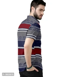 Classic Polyester Spandex Casual Shirts for Men - L