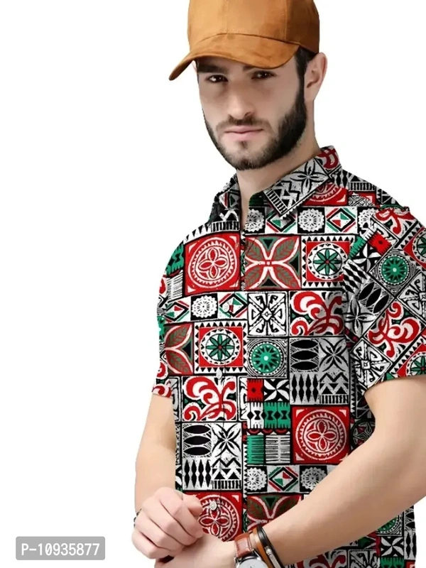 Classic Polyester Spandex Casual Shirts for Men - L