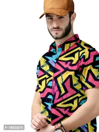 Classic Polyester Spandex Casual Shirts for Men - L