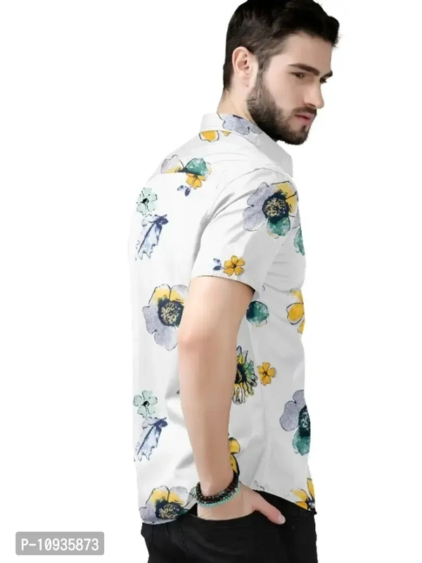 Classic Polyester Spandex Casual Shirts for Men - S