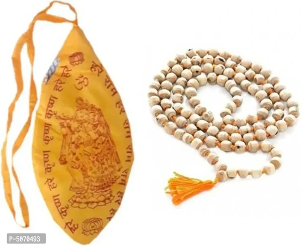 Tulsi Mala With Gomukhi (Bag) for Japa Puja