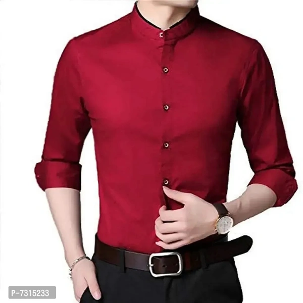 Stylish Maroon Cotton Solid Long Sleeves Casual Shirts For MenSize: MLXL Color:  Maroon Fabric:  Cotton Type:  Long Sleeves Style:  Solid Design Type:  Regular FitWithin 6-8 business days However, to find out an actual date of delivery, please enter your pin code.About Shirt:- Care Instructions:- Machine Wash amp; Hand Wash Fit Type:- Slim Fit Fabric:- 100% Cotton Style:- Kaftan Sl - Maroon, L