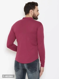 Maroon Cotton Solid Regular Fit Casual Shirt - Maroon, S