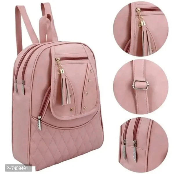 Alluring PU Quilted Backpacks For Women