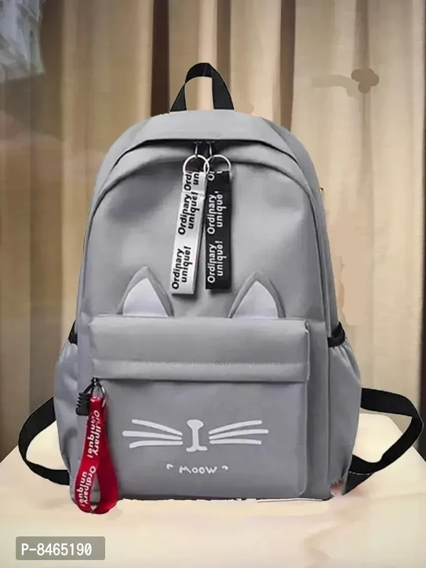 Stylish Grey PU Backpacks For Women