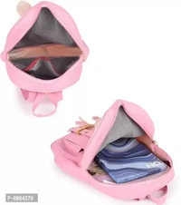 Trendy Pink PU Bags For Women- 3 Pieces Set, Backpack, Sling Bag, Clutches