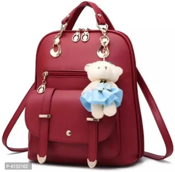 New Stylish Waterproof Backpack Girls School - maroon