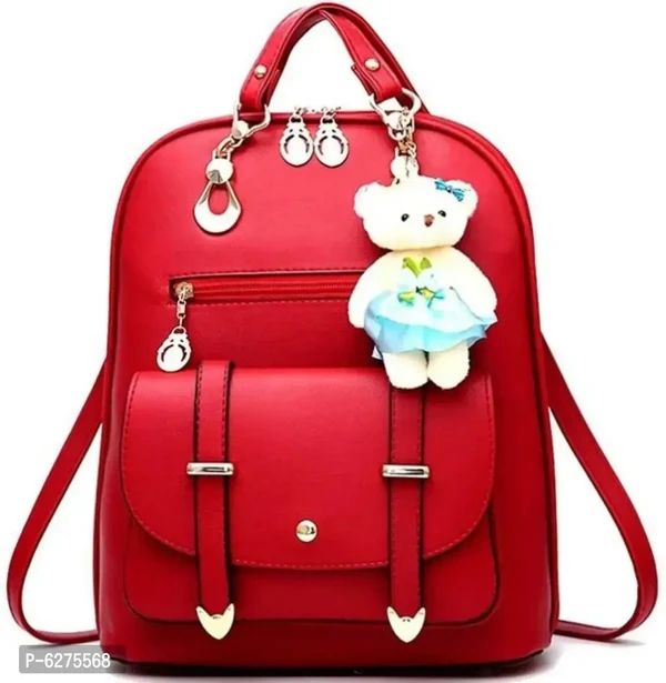 New Stylish Waterproof Backpack Girls School - Red