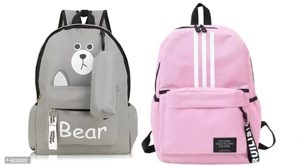 Stylish Fancy A Lovely Bear Style Backpack For Girls With Enough Space