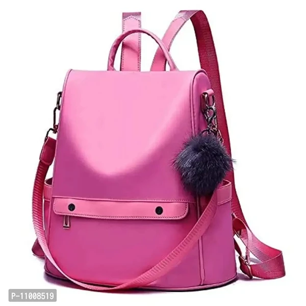 Pagwin ? Women's Mini Leather Fashion Backpack (Pink) PG-0033