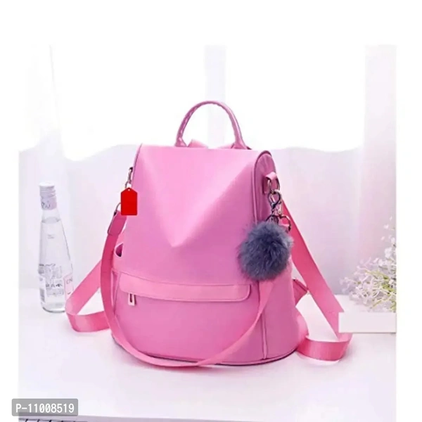 Pagwin ? Women's Mini Leather Fashion Backpack (Pink) PG-0033