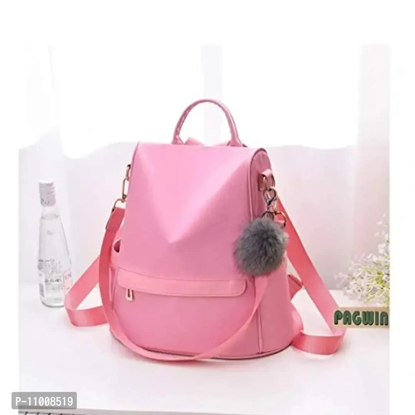 Pagwin ? Women's Mini Leather Fashion Backpack (Pink) PG-0033