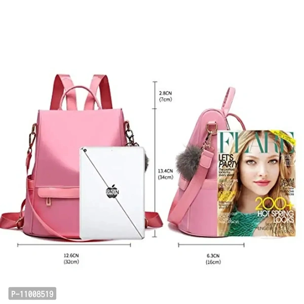 Pagwin ? Women's Mini Leather Fashion Backpack (Pink) PG-0033
