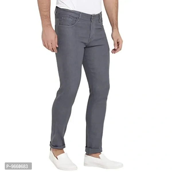 DAIS Men's Skinny Fit Jeans (BEPLDRJ01_30_Grey_Grey_30) - Gray, 28