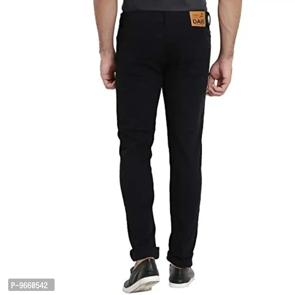 DAIS Men's Skinny Fit Jeans - Black, 32