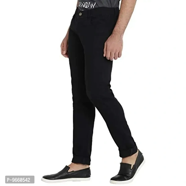DAIS Men's Skinny Fit Jeans - Black, 32