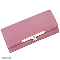 ALSU Women's Peach Hand Clutch Wallet Purse_LDU-012pch