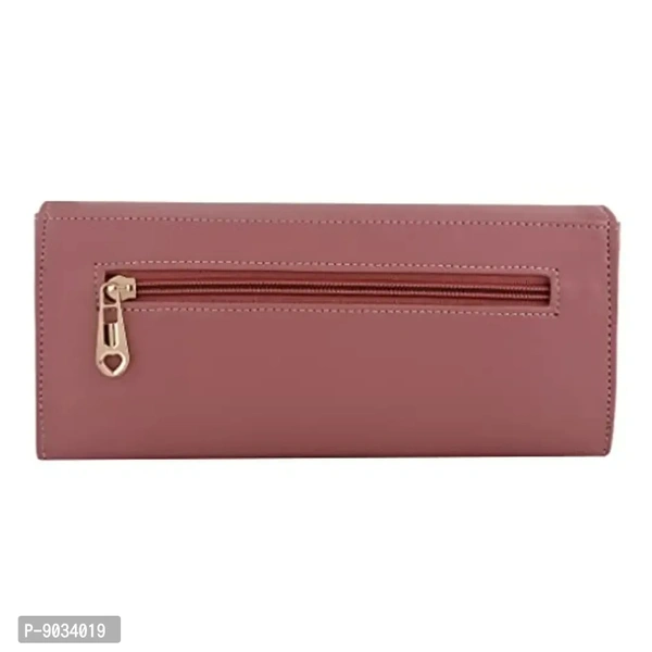 ALSU Women's Peach Hand Clutch Wallet Purse_GDU-015pch