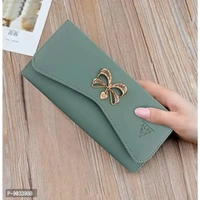 ALSU Women's Bluish Green Hand Clutch Wallet Purse (gdu-015blugrn)