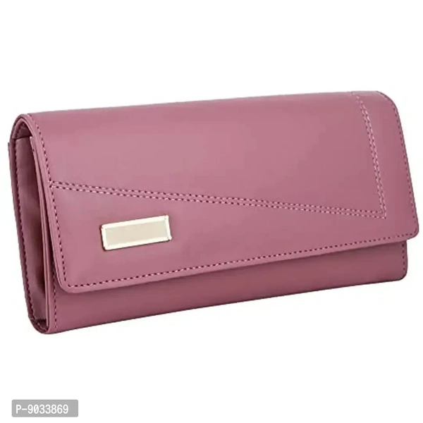 ALSU Women's Leather Hand Clutch Wallet Purse (LDU-012, Peacock Blue