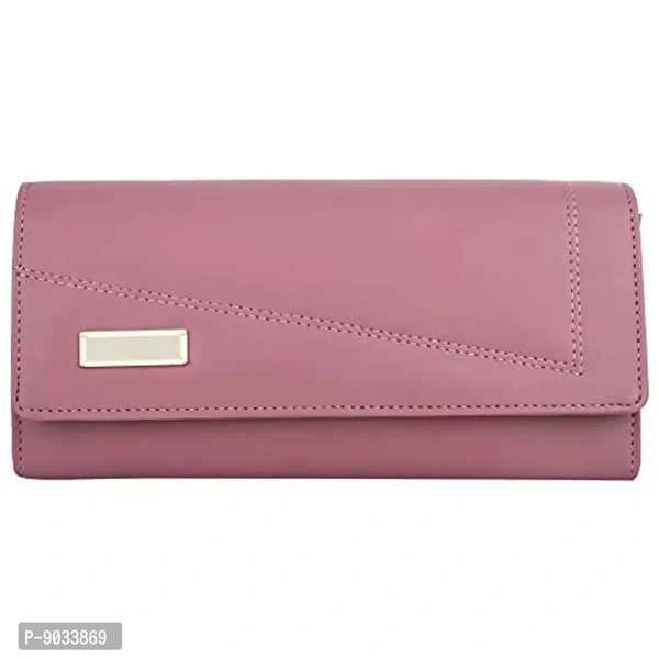 ALSU Women's Leather Hand Clutch Wallet Purse (LDU-012, Peacock Blue