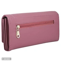 ALSU Women's Leather Hand Clutch Wallet Purse (LDU-012, Peacock Blue