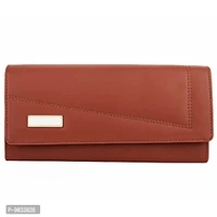 ALSU Women's Tan Wallet Cum Hand Clutch with 4 Card Pockets_arf-003tan