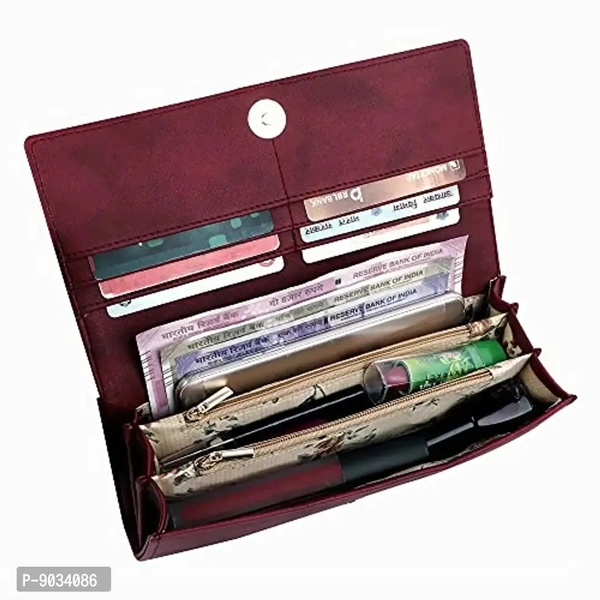 ALSU Women's Maroon Hand Wallet Clutch_jln-006mar