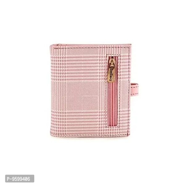 BELLISSA Baby Pink Polyurethane Women's Wallet (BEL 1801BPK)