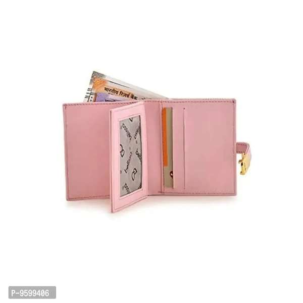 BELLISSA Baby Pink Polyurethane Women's Wallet (BEL 1801BPK)