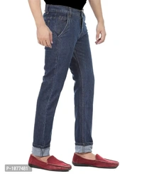 Blue Stretchable Denim Regular Fit Jeans - Blue, 32