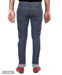 Blue Stretchable Denim Regular Fit Jeans - Blue, 30
