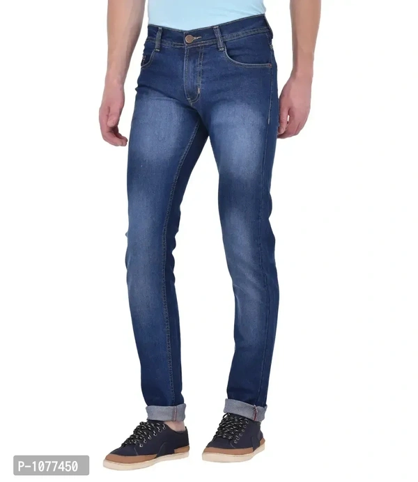 Blue Strechable Denim Jeans - 30