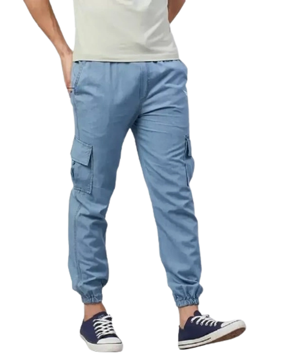 Elegant Denim Blue Solid Regular Fit Jeans For Men - 28, Blue